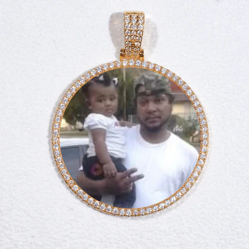 MEDIUM 3D CIRCLE CUSTOM PICTURE PENDANT