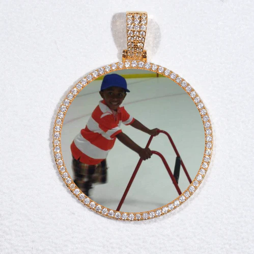 MEDIUM 3D CIRCLE CUSTOM PICTURE PENDANT