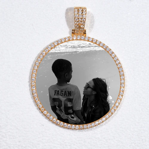 MEDIUM 3D CIRCLE CUSTOM PICTURE PENDANT