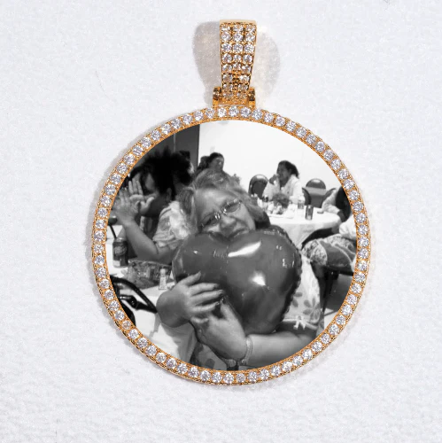 MEDIUM 3D CIRCLE CUSTOM PICTURE PENDANT