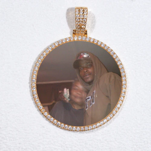 MEDIUM 3D CIRCLE CUSTOM PICTURE PENDANT