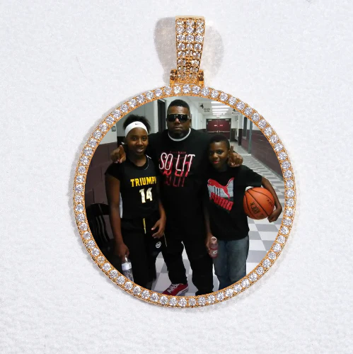 MEDIUM 3D CIRCLE CUSTOM PICTURE PENDANT
