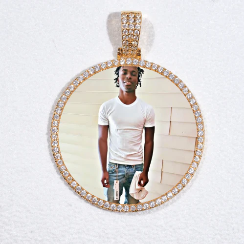 MEDIUM 3D CIRCLE CUSTOM PICTURE PENDANT