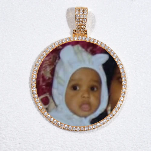 MEDIUM 3D CIRCLE CUSTOM PICTURE PENDANT