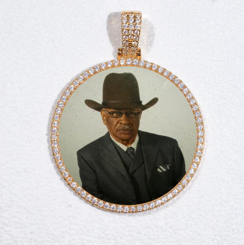 MEDIUM 3D CIRCLE CUSTOM PICTURE PENDANT