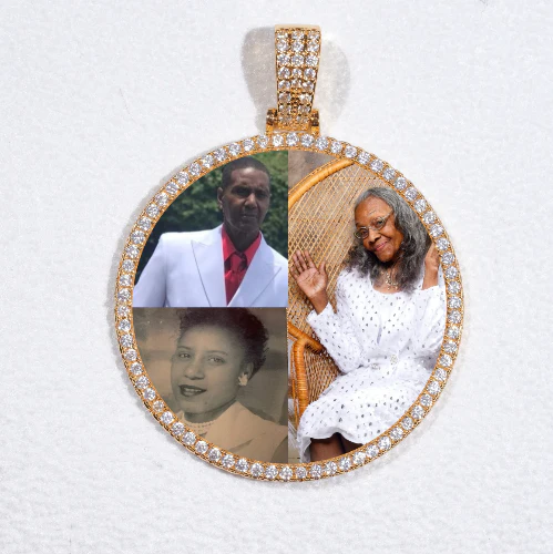 MEDIUM 3D CIRCLE CUSTOM PICTURE PENDANT