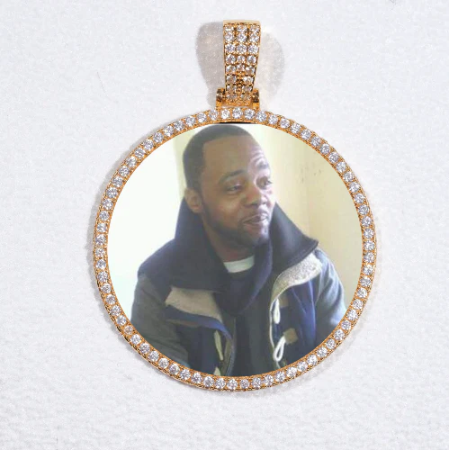 MEDIUM 3D CIRCLE CUSTOM PICTURE PENDANT