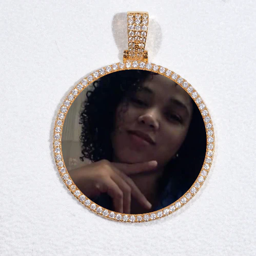 MEDIUM 3D CIRCLE CUSTOM PICTURE PENDANT