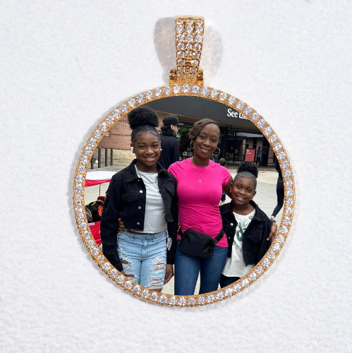 MEDIUM 3D CIRCLE CUSTOM PICTURE PENDANT