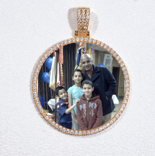 MEDIUM 3D CIRCLE CUSTOM PICTURE PENDANT