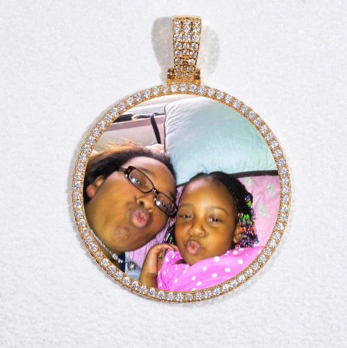 MEDIUM 3D CIRCLE CUSTOM PICTURE PENDANT