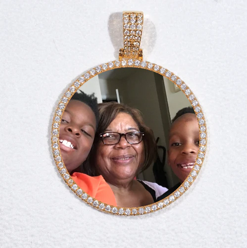 MEDIUM 3D CIRCLE CUSTOM PICTURE PENDANT