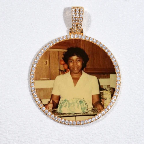 MEDIUM 3D CIRCLE CUSTOM PICTURE PENDANT