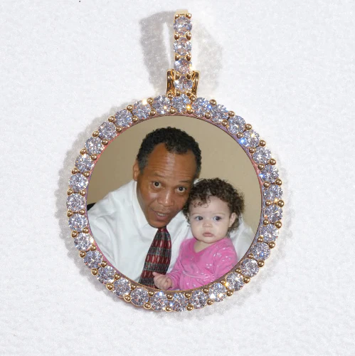 3D CIRCLE CUSTOM PICTURE PENDANT SMALL SIZE