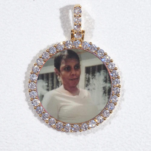 3D CIRCLE CUSTOM PICTURE PENDANT SMALL SIZE
