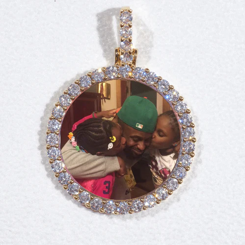 3D CIRCLE CUSTOM PICTURE PENDANT SMALL SIZE