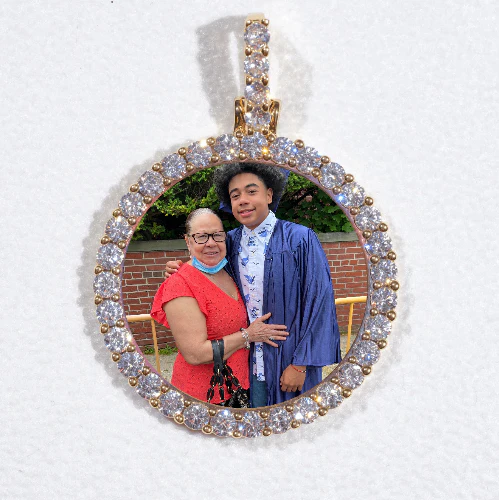 3D CIRCLE CUSTOM PICTURE PENDANT SMALL SIZE