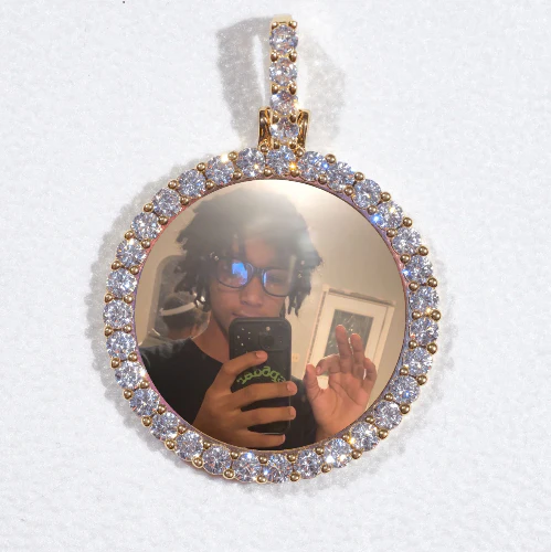 3D CIRCLE CUSTOM PICTURE PENDANT SMALL SIZE