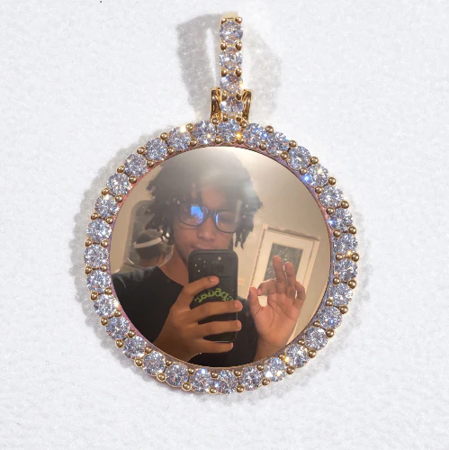 3D CIRCLE CUSTOM PICTURE PENDANT SMALL SIZE