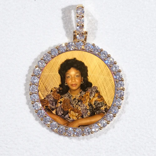 3D CIRCLE CUSTOM PICTURE PENDANT SMALL SIZE