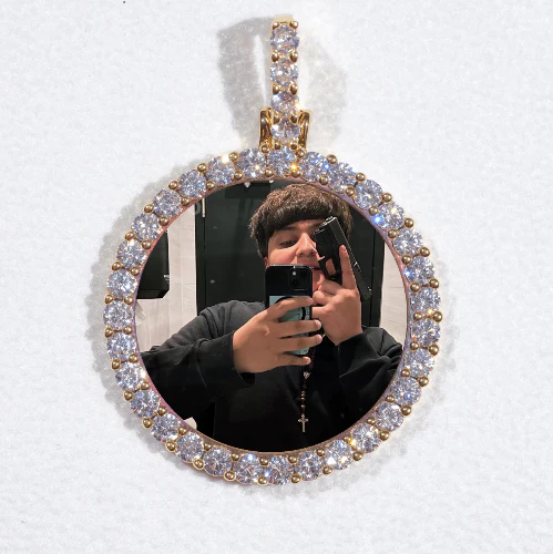 3D CIRCLE CUSTOM PICTURE PENDANT SMALL SIZE