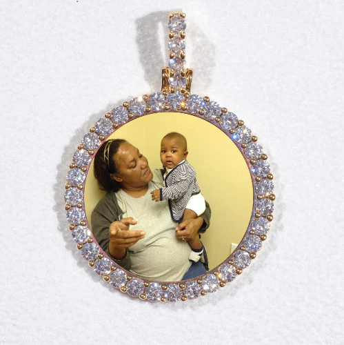 3D CIRCLE CUSTOM PICTURE PENDANT SMALL SIZE