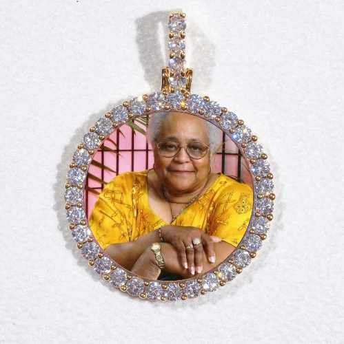 3D CIRCLE CUSTOM PICTURE PENDANT SMALL SIZE