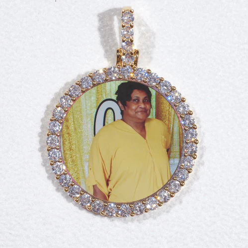 3D CIRCLE CUSTOM PICTURE PENDANT SMALL SIZE