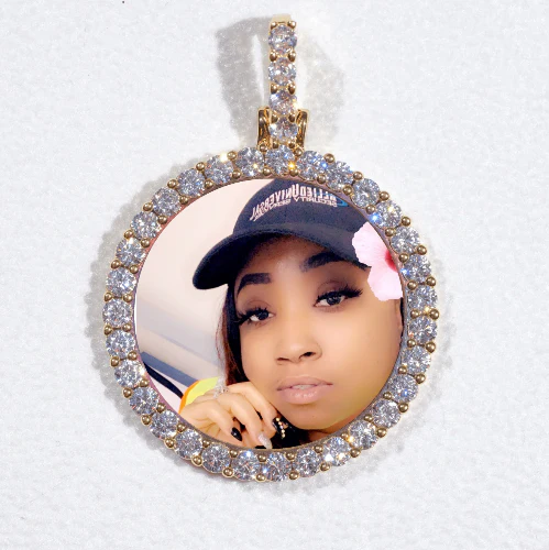 3D CIRCLE CUSTOM PICTURE PENDANT SMALL SIZE