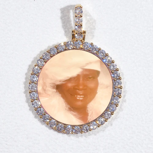 3D CIRCLE CUSTOM PICTURE PENDANT SMALL SIZE
