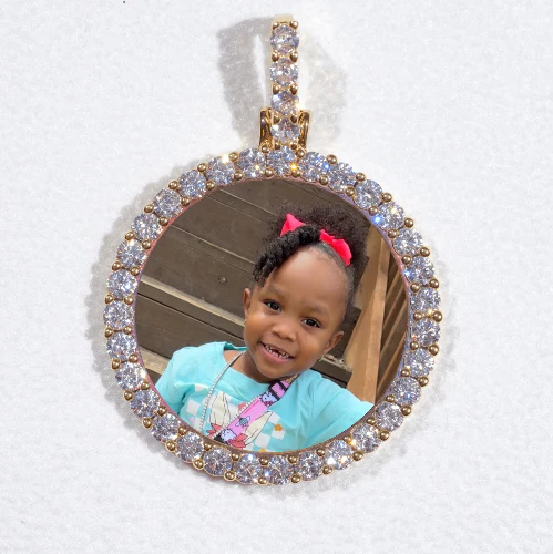3D CIRCLE CUSTOM PICTURE PENDANT SMALL SIZE