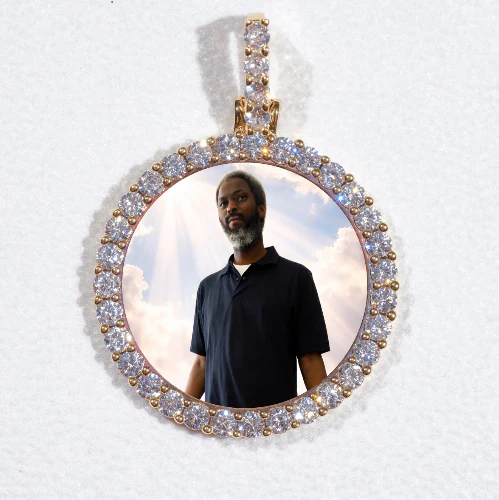 3D CIRCLE CUSTOM PICTURE PENDANT SMALL SIZE
