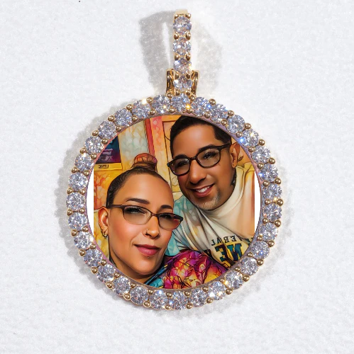 3D CIRCLE CUSTOM PICTURE PENDANT SMALL SIZE
