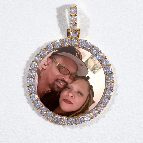 3D CIRCLE CUSTOM PICTURE PENDANT SMALL SIZE