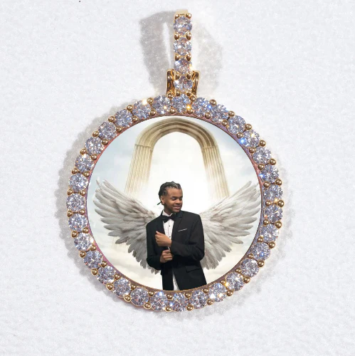 3D CIRCLE CUSTOM PICTURE PENDANT SMALL SIZE