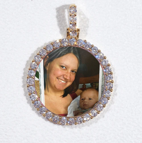3D CIRCLE CUSTOM PICTURE PENDANT SMALL SIZE