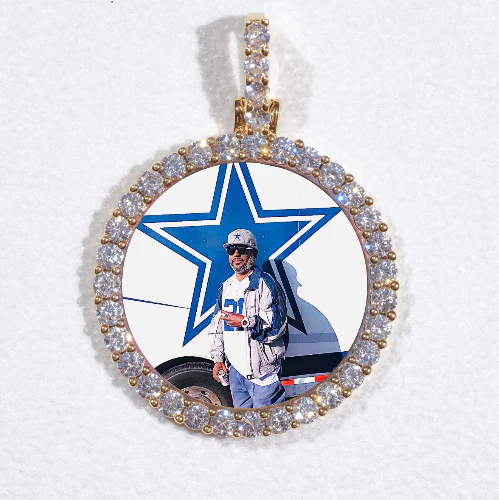 3D CIRCLE CUSTOM PICTURE PENDANT SMALL SIZE