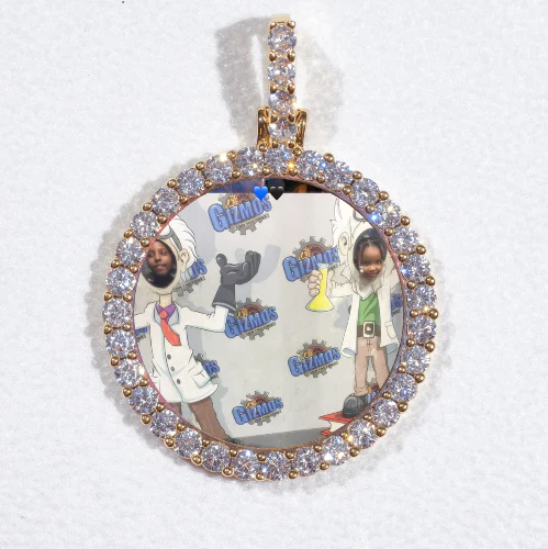 3D CIRCLE CUSTOM PICTURE PENDANT SMALL SIZE