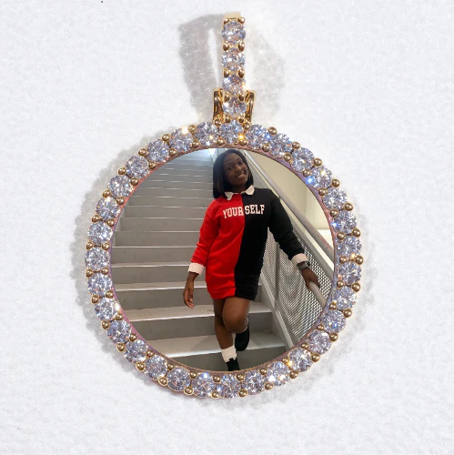 3D CIRCLE CUSTOM PICTURE PENDANT SMALL SIZE