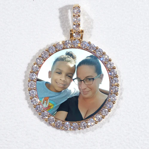 3D CIRCLE CUSTOM PICTURE PENDANT SMALL SIZE