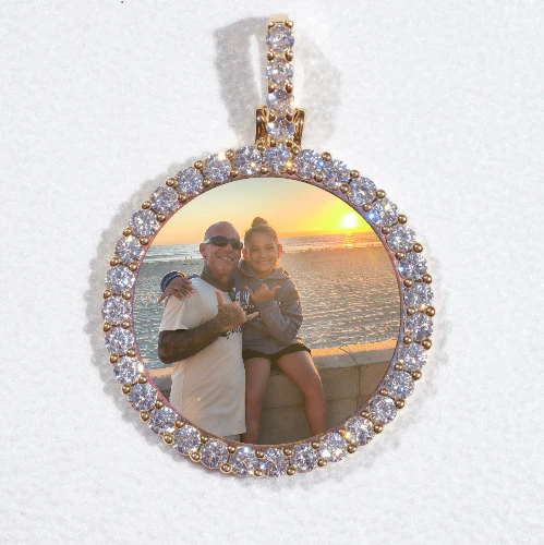 3D CIRCLE CUSTOM PICTURE PENDANT SMALL SIZE