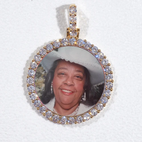 3D CIRCLE CUSTOM PICTURE PENDANT SMALL SIZE