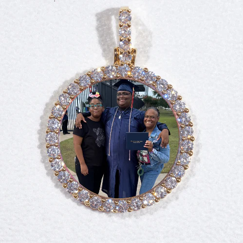 3D CIRCLE CUSTOM PICTURE PENDANT SMALL SIZE