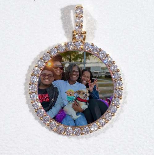 3D CIRCLE CUSTOM PICTURE PENDANT SMALL SIZE