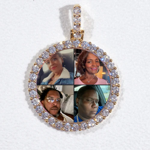3D CIRCLE CUSTOM PICTURE PENDANT SMALL SIZE