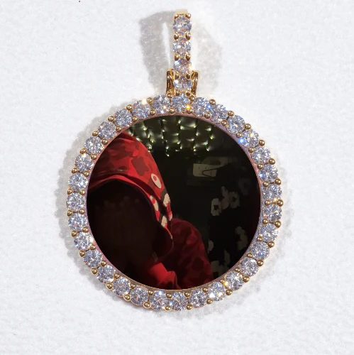 3D CIRCLE CUSTOM PICTURE PENDANT SMALL SIZE