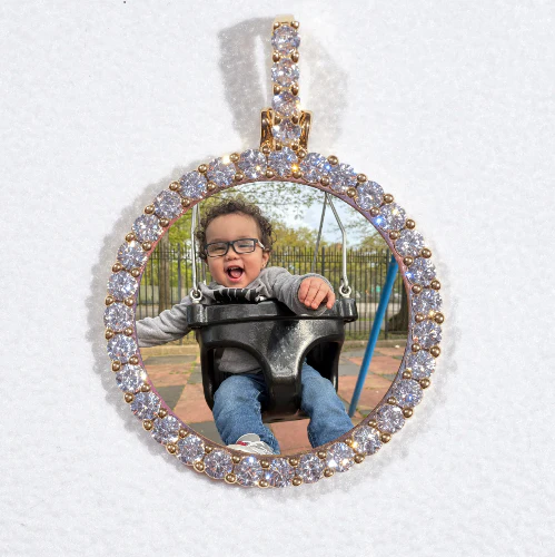 3D CIRCLE CUSTOM PICTURE PENDANT SMALL SIZE