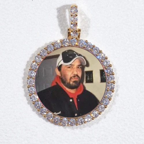 3D CIRCLE CUSTOM PICTURE PENDANT SMALL SIZE