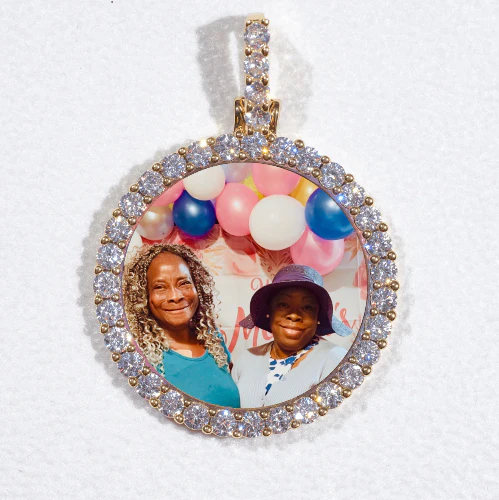 3D CIRCLE CUSTOM PICTURE PENDANT SMALL SIZE