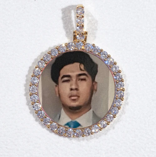 3D CIRCLE CUSTOM PICTURE PENDANT SMALL SIZE